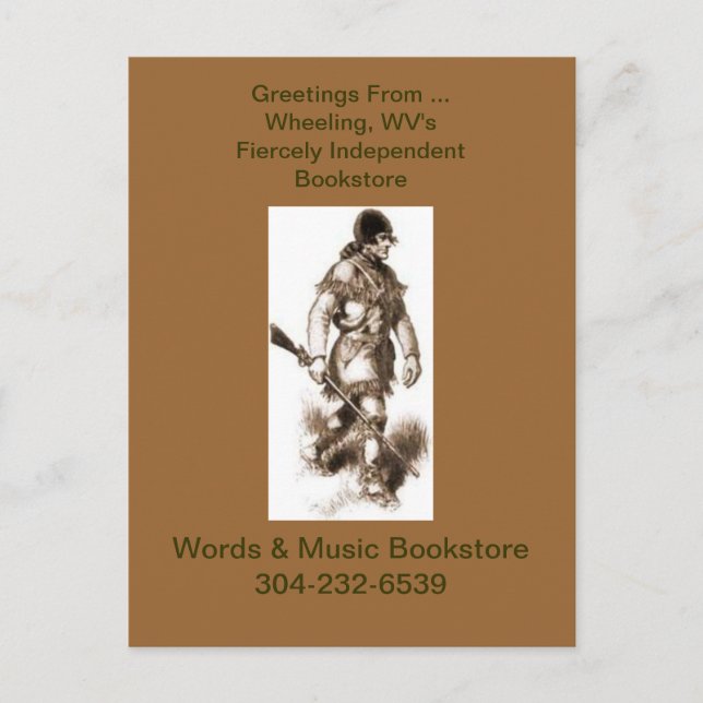 librairie wv de carte postale (Devant)