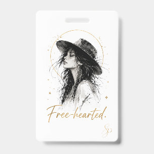 Libre de cœur. Badge Édition Spéciale Art Boho