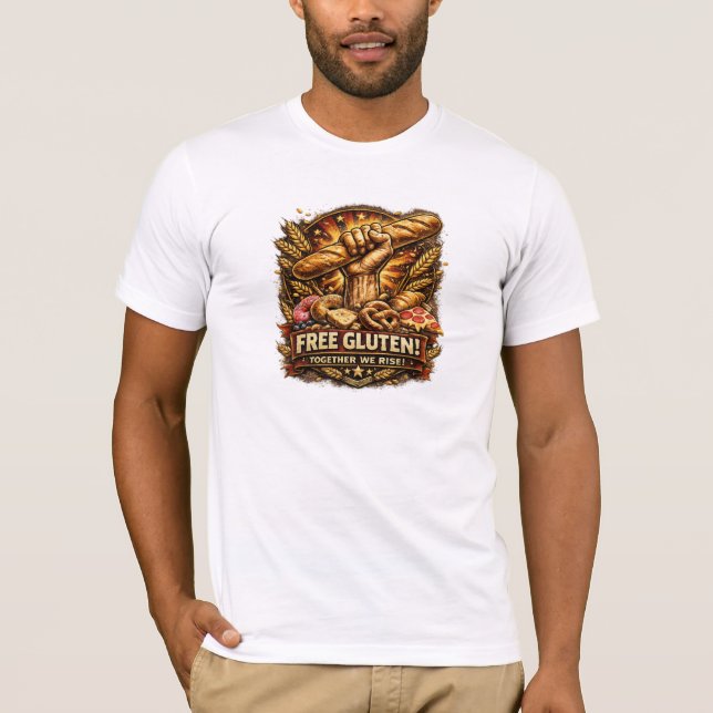 Libre de Gluten ! – T-Shirt de l'Armée de Libérati (Devant)