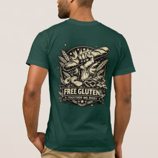🥖🥐Libre de Gluten ! – T-Shirt Nourriture Drôle �