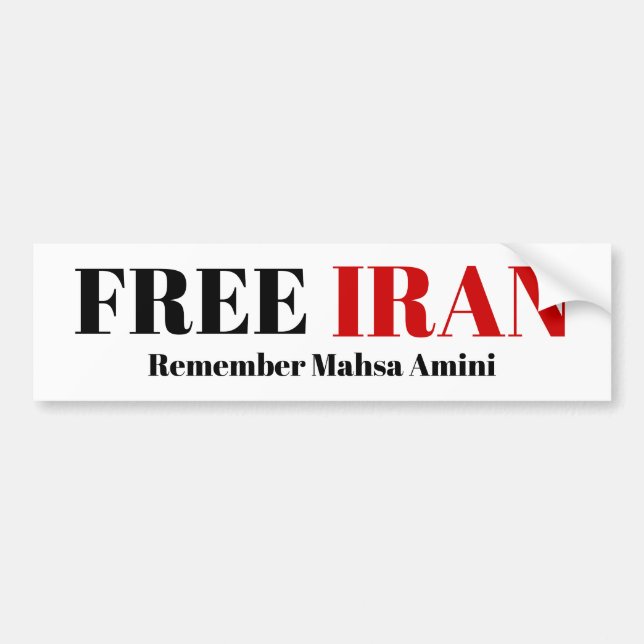 LIBRE IRAN RAPPELEZ-VOUS Sticker Mahsa Amini (Devant)