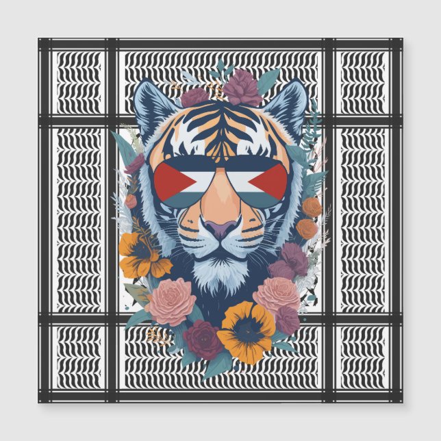 Libre Palestine ARABE AVEC CARTE tigre  (Devant)