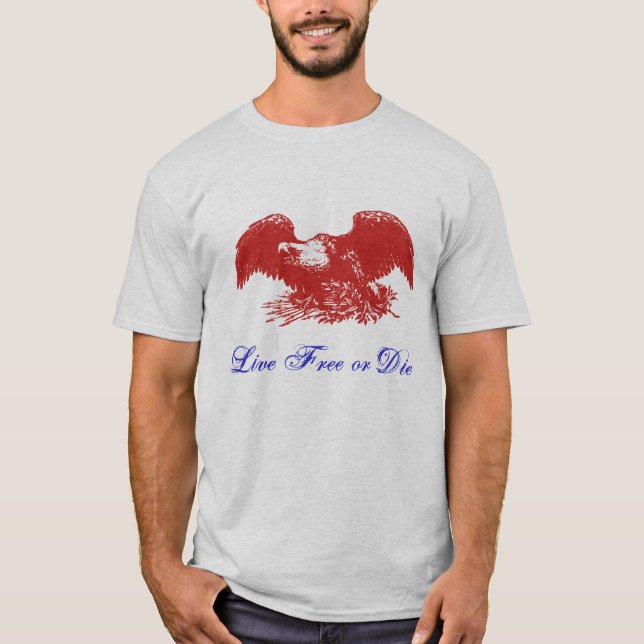 Libres vivants ou meurent T-shirt (Devant)