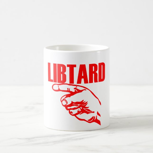 Libtard tasse blanche classique de 11 onces (Centre)