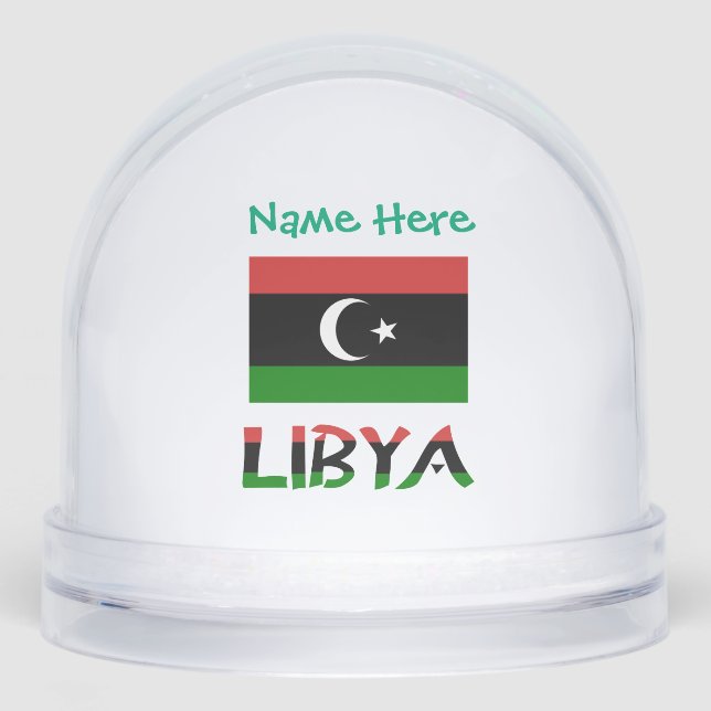 Libye Drapeau Libyen Vert Personnalisé  (Avant)