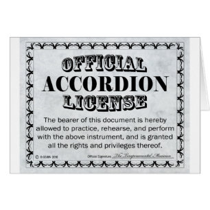 Licence Accordéon