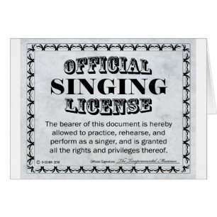 Licence de chant