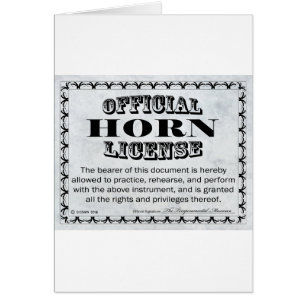 Licence de corne
