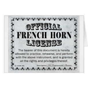 Licence de la Corne française