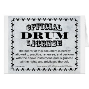 Licence de tambour