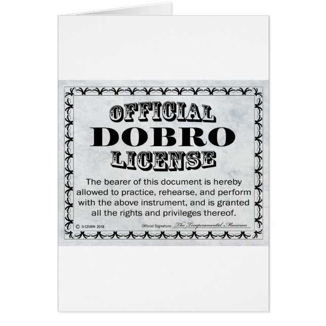 Licence Dobro (Devant)