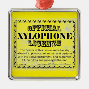 Licence Xylophone Ornement métallique