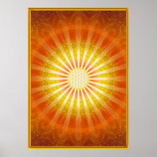 Lichtblicke - Gold Rahmen - Poster