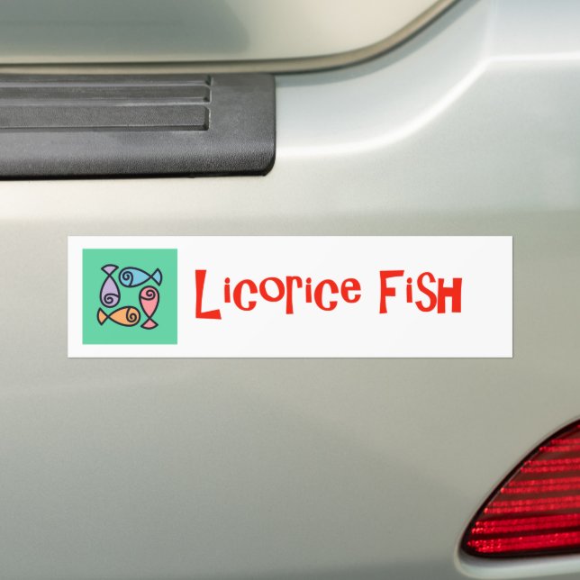 Licorice Fish Bumper Sticker (En voiture)