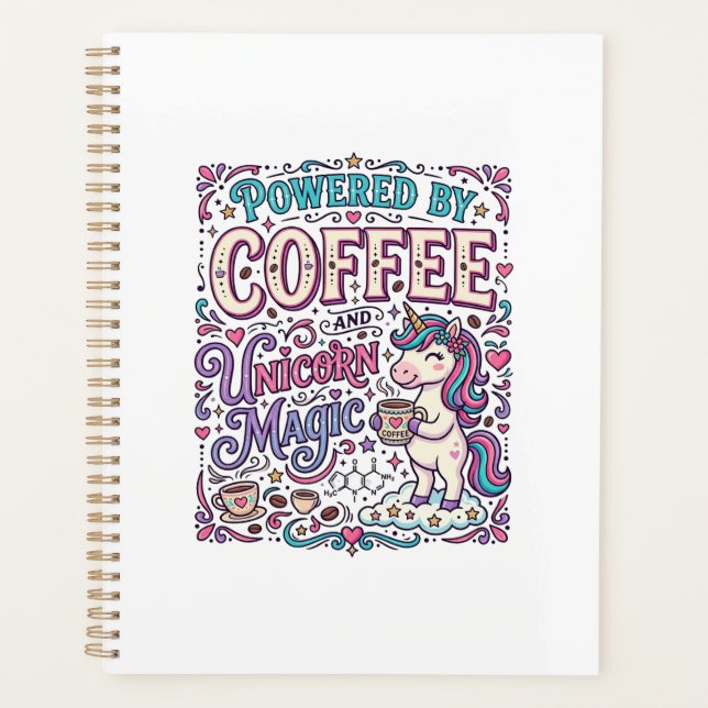 Licorne alimentée par le café et la magie de licor (Devant)