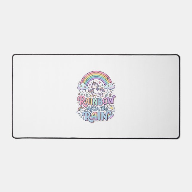 Licorne Arc-en-ciel après la pluie Premium Vector  (Recto)