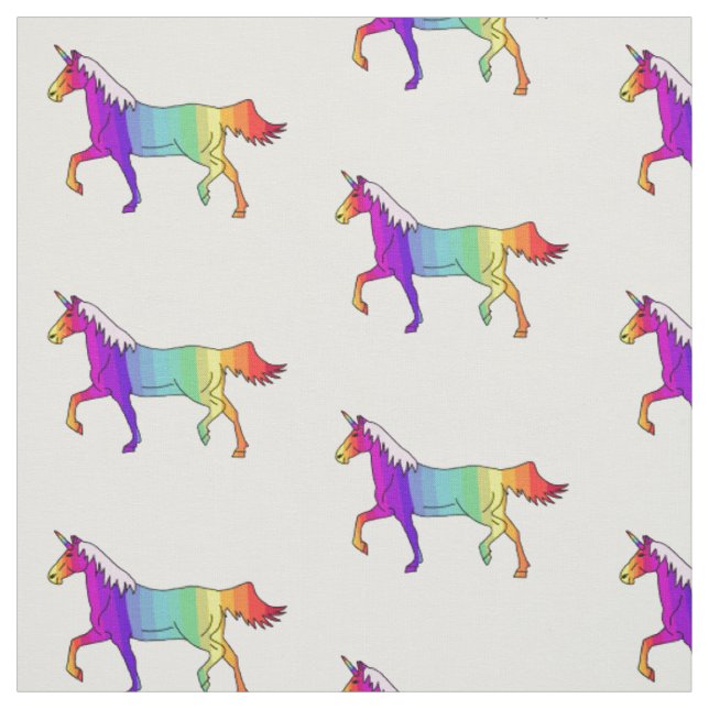 Licorne Arc-en-Ciel  / Tissu pour Enfants (Échantillon)