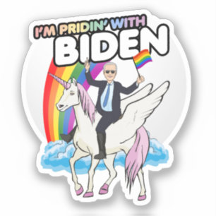 LICORNE BIDEN - Je suis FIÈRE avec autocollant Bid