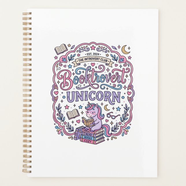 Licorne Booktrovert Licorne Ludique Cadeau Mignon  (Devant)