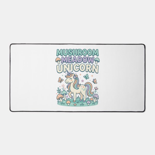 Licorne Champignon Prairie Licorne T-Shirt Mode De (Recto)