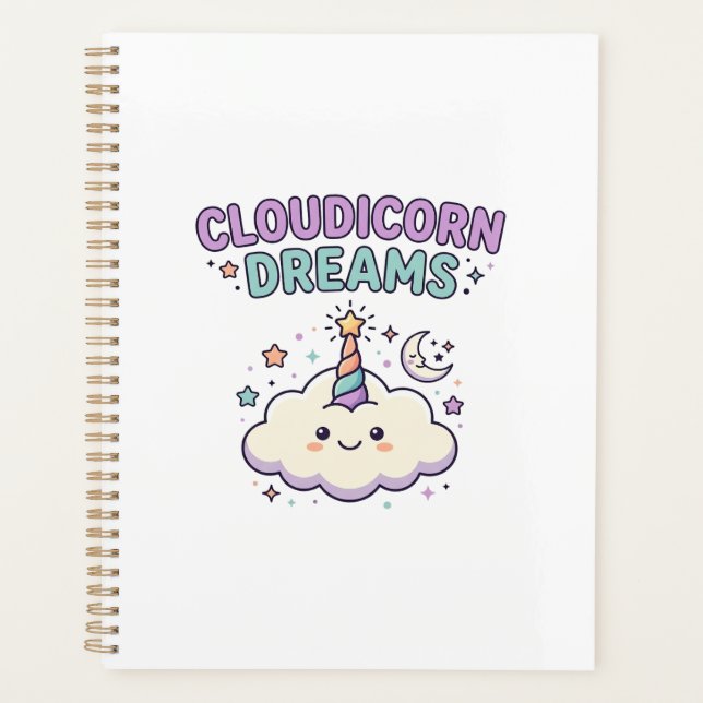 Licorne Cloudicorn Dreams Tee Graphique Tendance D (Devant)