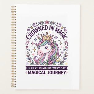 Licorne Couronnée en Typographie Gras Magique Grap