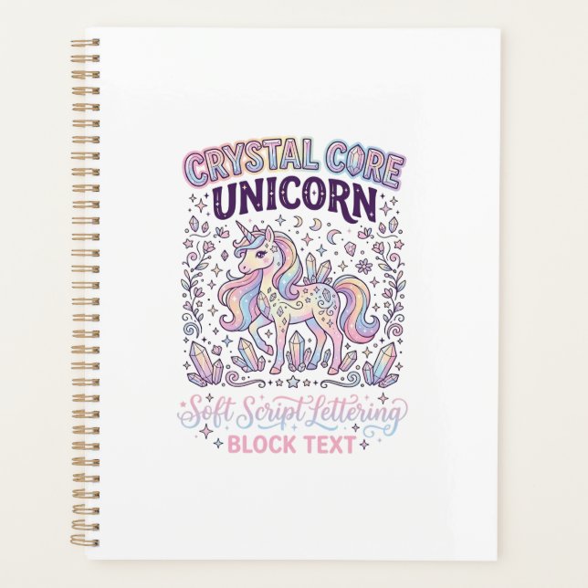 Licorne Crystal Core Licorne Adorable Vector Desig (Devant)