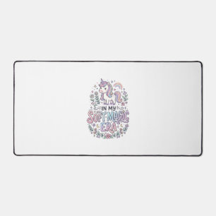 Licorne Dans Mon Ère De Magie Douce Typographie Lu