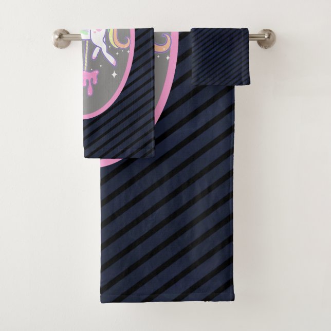 Licorne d'arc-en-ciel avec le dos barré (En situation)