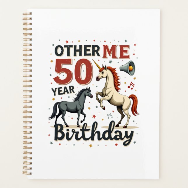 Licorne de cheval drôle de 50e anniversaire Graphi (Devant)