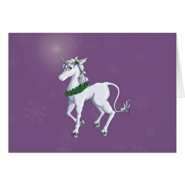 Licorne de Noël (Devant horizontal)