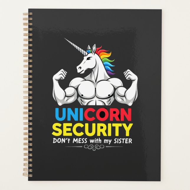 Licorne de sécurité de frère drôle ne plaisante pa (Devant)
