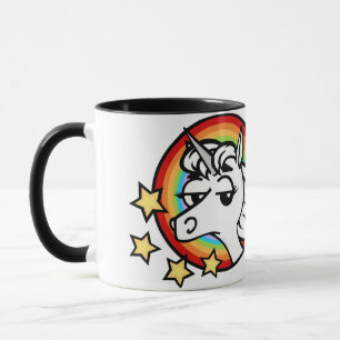 LICORNE DRÔLE AVEC LA TASSE GRAPHIQUE DE SONNERIE