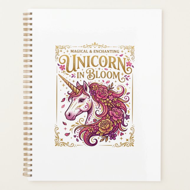 Licorne en fleurs design élégant Zazzle_1 (Devant)