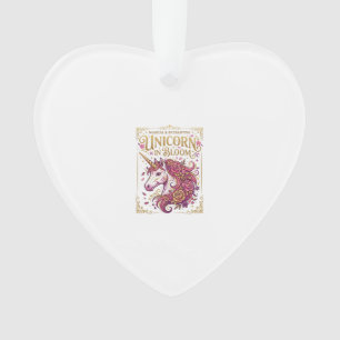 Licorne en fleurs design élégant Zazzle_1