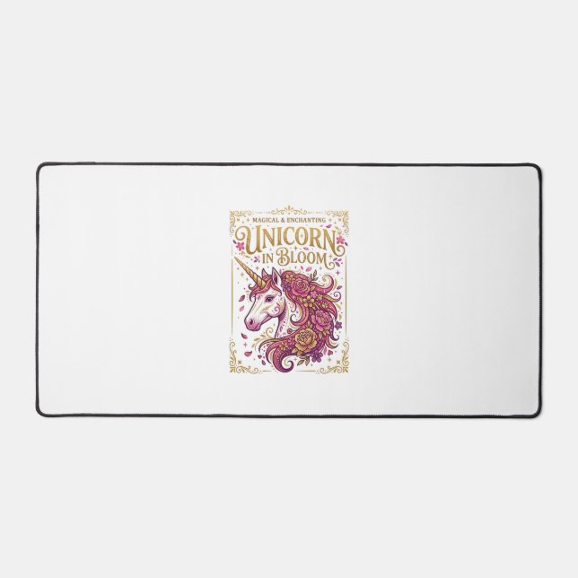 Licorne en fleurs design zazzle élégant_1 (Recto)