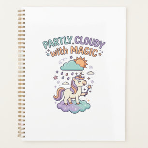 Licorne en partie nuageux avec un T-Shirt tendance