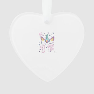 Licorne enfants 7e anniversaire j'ai 7 ans fille u