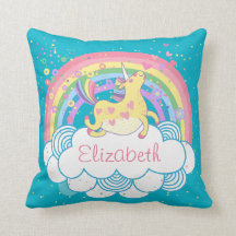 Licorne et cadeau de coussin de filles