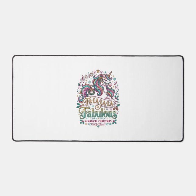 Licorne Fa La La La Fabuleux Fond Blanc Mignon (Recto)