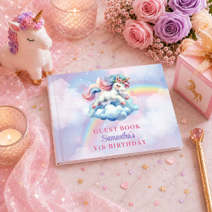 Licorne Fantaisiste Couleurs Pastel Livre d'Or Ann