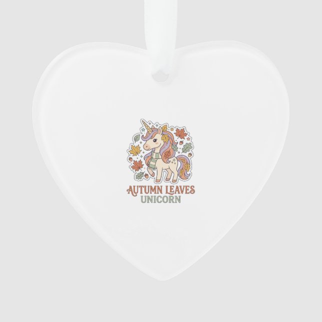 Licorne Feuilles d'Automne Licorne Conception Grap (devant)