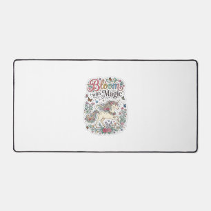 Licorne Fleurir avec la Typographie Vectorielle Pr