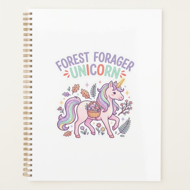 Licorne Forest Forager Licorne Conception Graphiqu (Devant)