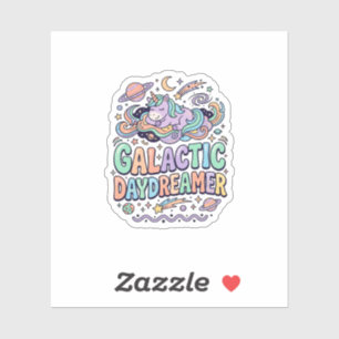 Licorne Galactique Rêveuse Kawaii Autocollant et S