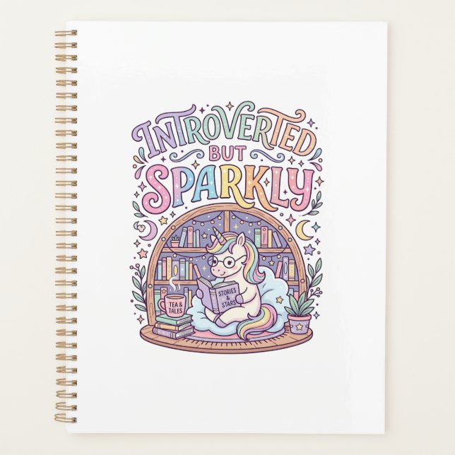 Licorne Introvertie mais Originale Blanche Étincel (Devant)