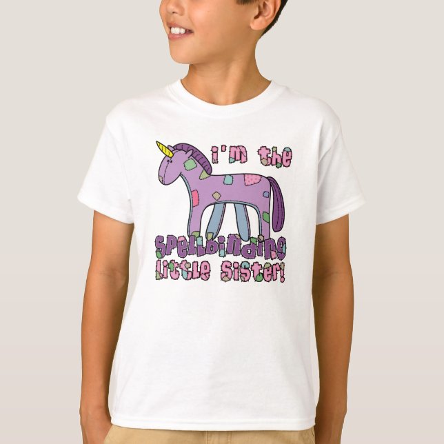 Licorne je suis le T-shirt de petite soeur (Devant)