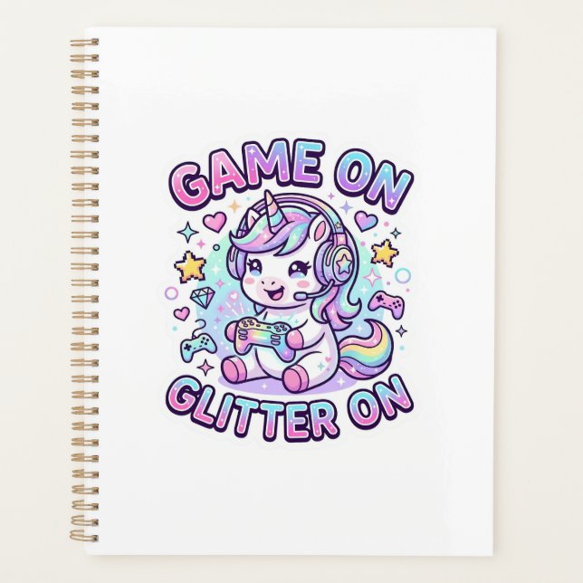 Licorne Jeu Sur Paillettes Sur Graphisme Marchandi (Devant)