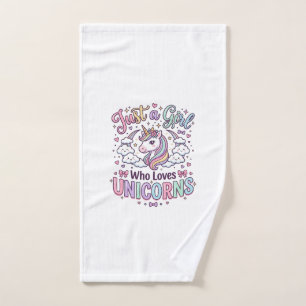 Licorne Juste une Fille Qui Aime Licornes Fond Bla
