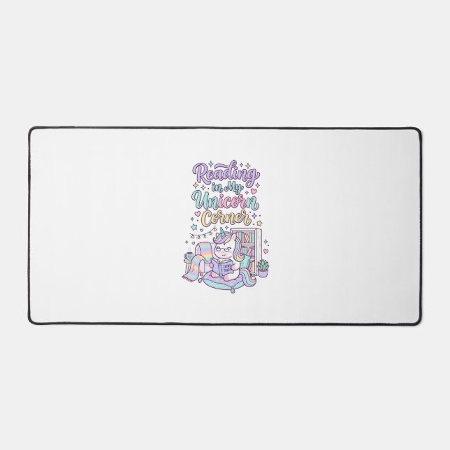 Licorne lisant dans mon coin licorne T-shirt paste (Recto)